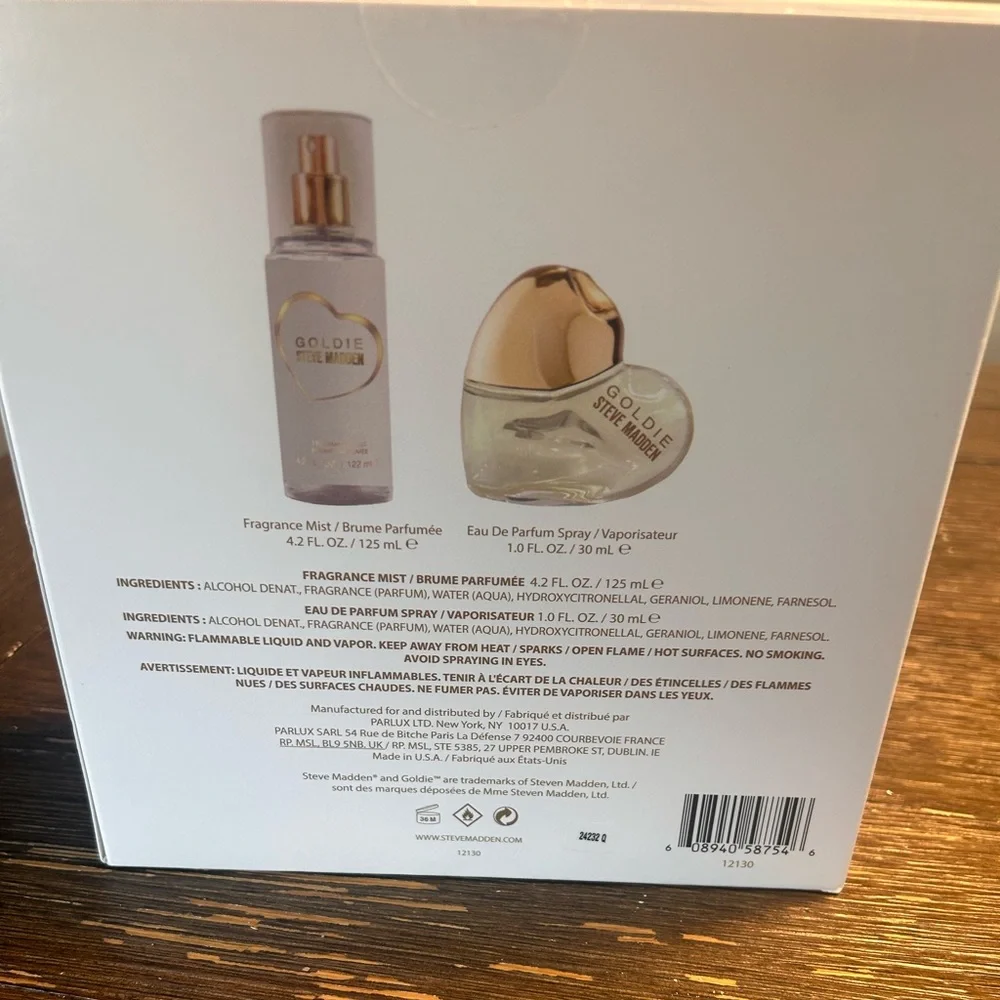 NWT Steve Madden Goldie perfume set - Picture 3 of 3